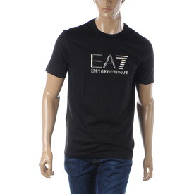 エンポリオアルマーニ EA7 EMPORIO ARMANI クルーネック Tシャツ メンズ ブランド 半袖 3RPT71 PJM9Z ブラック