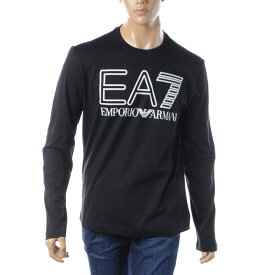 エンポリオアルマーニ EA7 EMPORIO ARMANI Tシャツ メンズ 長袖 ロンT ブランド クルーネック 6RPT04 PJFFZ ブラック