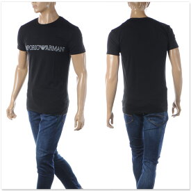 エンポリオアルマーニ EMPORIO ARMANI UNDERWEAR Tシャツ メンズ クルーネック 111035 3R516 ブラック