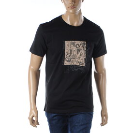 エンポリオアルマーニ EMPORIO ARMANI SWIMWEAR Tシャツ メンズ ブランド クルーネック 半袖 211818 3R468 ブラック