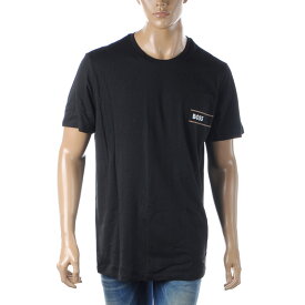 ヒューゴボス HUGO BOSS Tシャツ メンズ 50508744 10257105 半袖 クルーネック ブラック 2024春夏新作