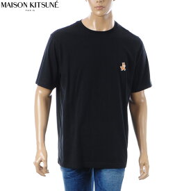 メゾンキツネ MAISON KITSUNE Tシャツ メンズ ブランド スピーディ フォックスパッチ コンフォート Tシャツ MM00125KJ0008 半袖 クルーネック 2024春夏新作