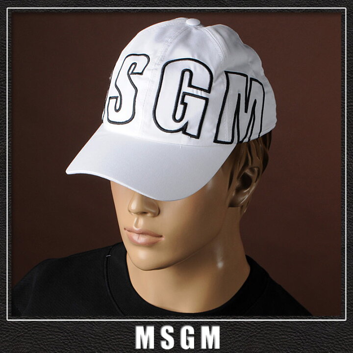 楽天市場】エムエスジーエム MSGM ベースボール キャップ 帽子 メンズ 