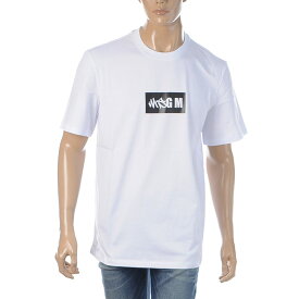 エムエスジーエム MSGM Tシャツ 半袖 クルーネック メンズ ブランド 3040MM106 217098 ホワイト