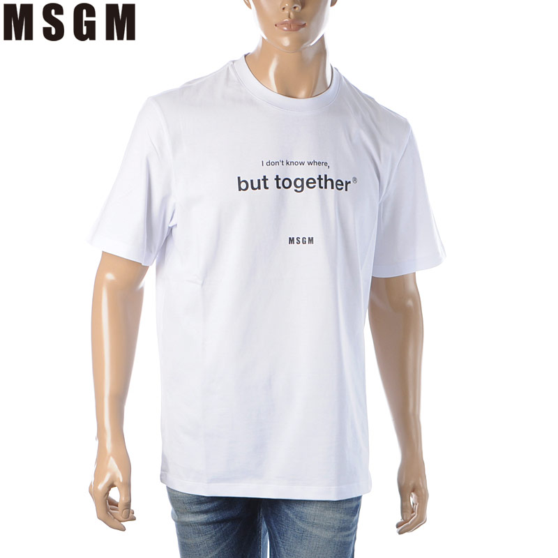 エムエスジーエム MSGM Tシャツ 半袖 クルーネック ブランド メンズ 3040MM182 217098 ホワイト -  www.edurng.go.th