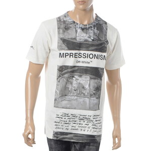 �I�t�z���C�g OFF-WHITE �N���[�l�b�N T�V���c ���� �����Y NEWSPAPER S/S SLIM TEE OMAA027R191850130210 �X�����t�B�b�g �J�b�g�\�[ �g�b�v�X �u�����h �l�C �I�V���� �X�g���[�g �t�@�b�V���� ���S