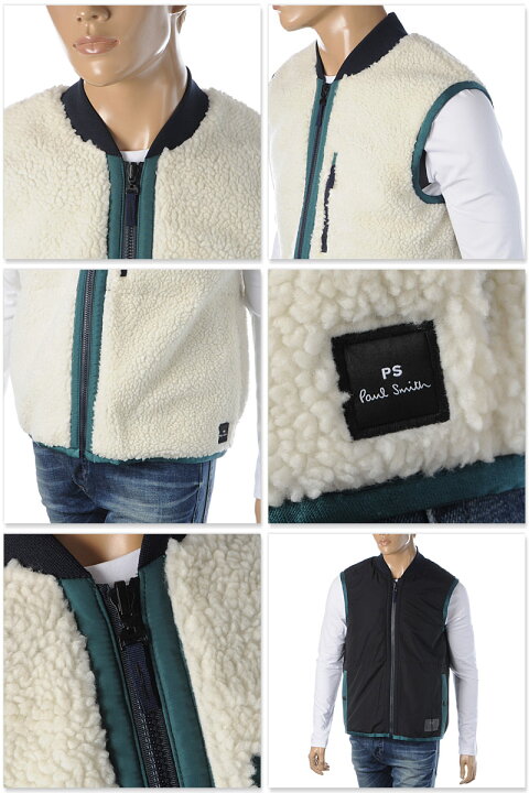 楽天市場】ポールスミス PAUL SMITH フリースボアベスト メンズ 