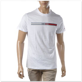 トミージーンズ TOMMY JEANS クルーネックTシャツ 半袖 メンズ ブランド DM0DM13509 ホワイト