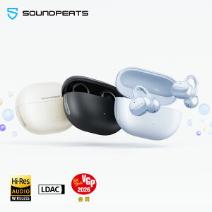 ��VGP 2026 ���܁����C�����X�C���z�� �I�[�v���C���[ �C���[�J�t SOUNDPEATS UU2 Bluetooth6.0 LDAC �n�C���]�Ή� �����ǂ��Ȃ� ���E�������� �ő�40���ԍĐ� �����{�^�� �N���A�Ȓʘb �y�� �h�� IPX5 �}