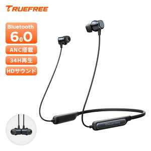 TRUEFREE F3 Bluetooth 6.0 ���C�����X�C���z�� �l�b�N�o���h�^ ANC�m�C�Y�L�����Z�����O �ő�40dB �m�C�Y�ጸ 13mm����a�h���C�o�[ 360°��ԃT�E���h �ő�34���Ԓ����ԍĐ� �}���`�|�C���g 2�䓯����