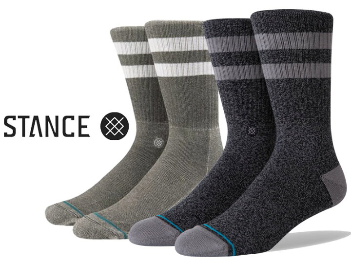 楽天市場 Stance Socks スタンス ソックス M556c17jov Joven Men Mens 黒 Black グレー スタンスソックス メンズ 男性 男性用 靴下 長い靴下 Crew クルー丈 大人 プレゼント 贈り物 オシャレ 正規品 シンプル 父の日 Brayz