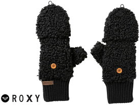 ROXY ロキシー 手袋 SEE U SOON RGV204333 フラップ仕様 グローブ レディース 冬 防寒 ファッション 巻き毛 ボア 素材 可愛い てぶくろ プレゼント メール便