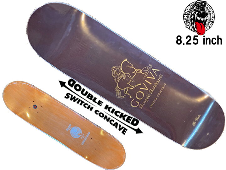 楽天市場 13mind Showgeki ショウゲキ スケボー デッキ Deck 板 8 25 8 25インチ Switch Concave スケートボード スケボー スケボーブランド デッキ ワイド 太い 大きい 板 メンズ レディース 男 女 大人 大人サイズ Goviva ブラウン スイッチ コンケーブ Brayz
