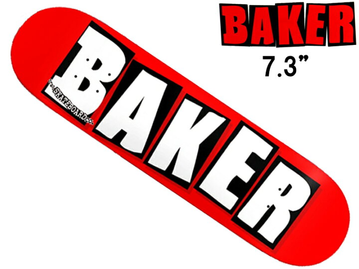楽天市場】BAKER ベイカー BLAND LOGO DECK 7.3 ブランド ロゴ デッキ 