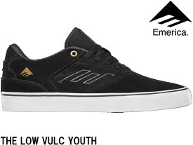 エメリカ Emerica THE LOW VULC YOUTH ロー バルカ ユース 正規品 スケボー キッズ スケート シューズ 6301000025 スニーカー 靴 SKATE 子供用 子ども 子供 シンプル 20cm 21cm 22cm ブラック ホワイト