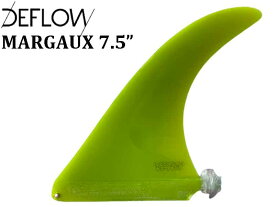 DEFLOW デフロー デフロウ MARGAUX SINGLE 7.5" 黄色 マルゴー センターフィン シングル サーフィン オシャレ フィン ロング ボード surfing surf