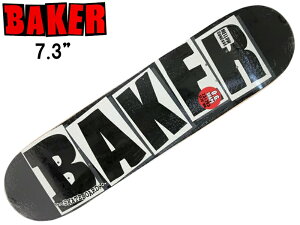 BAKER �x�C�J�[ BLAND LOGO DECK 7.3 �u�����h ���S �f�b�L �� �X�P�{�[ ���K�i BLACK WHITE �� �� SKATE �X�P�[�g�{�[�h �p�[�N �X�g���[�g �X�P�[�g �C���` �X�e�B�[�v �R���P�[�u �L�b�Y �q�� �T�C�Y KIDS