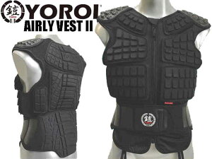 【大人用】鎧 YOROI ヨロイ インナー防具 YOROI AIRLY VEST 2 鎧 プロテクター YS555 防具 脊椎パッド 胸部プロテクター あばら 肋骨 上半身 ベスト スノーボード スノボー 大人 メンズ 男 おとな