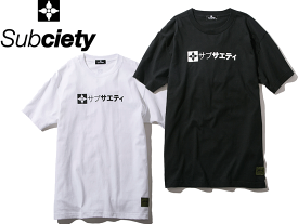 Subciety サブサエティ Tシャツ 半袖 カットソー ザ・ベース S/S THE BASE カタカナ 片仮名 104-40228 ストリート ファッション トップス メンズ メール便対応 M L