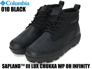 Columbia RrA u[c EB^[u[c SAPLAND? III LUX CHUKKA WP OH INFINITY Tbvh X[ bNX `bJ EH[^[v[t Ijq[g Y jZbNX YU9509 010 BLACK  C 