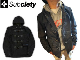 SUBCIETY サブサエティ コート NYB DUFFLE COAT-SALOON- 10307 ストリート ファッション メンズ フード アウター ダッフルコート レディース ウール ショート ペイズリー 学生 ビジネス タウンユース