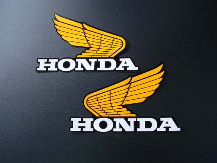 楽天市場】CB400F タンク用 ホンダ羽根マークステッカー (2枚) HONDA 