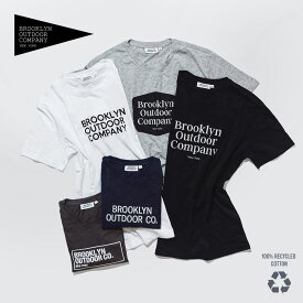 日本初上陸 NY発 BOC ( BROOKLYN OUTDOOR COMPANY ) ブルックリンThe Recycled Cotton T Shirts リサイクルコットンTシャツ