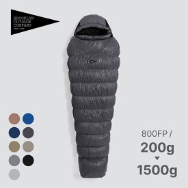 【一年保証】★即納開始★日本初上陸 NY発 BOC ( BROOKLYN OUTDOOR COMPANY ) ブルックリン The Catskills Sleeping Bag 800FP 200g～1500g ダウンスリーピングバッグ 寝袋 マミー型