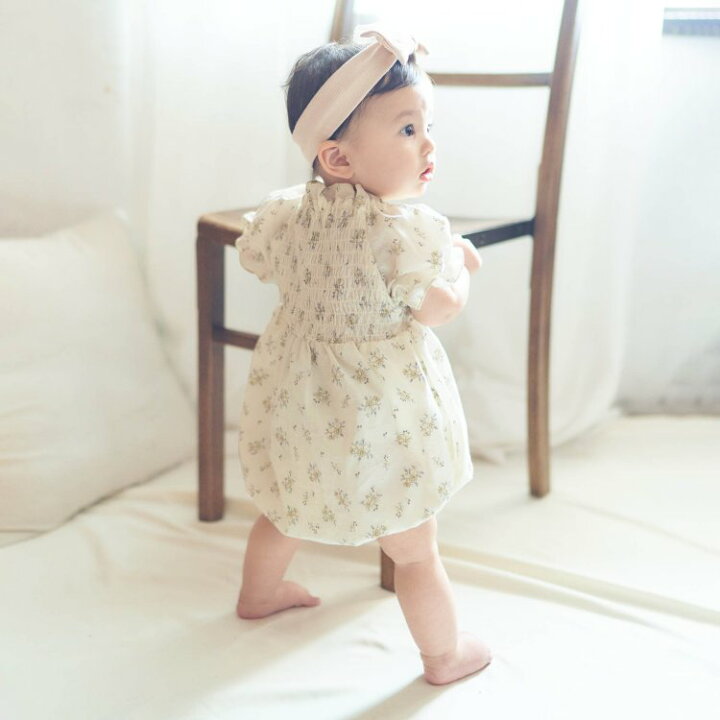 楽天市場 Web限定 花柄パフスリーブロンパス 女の子 Apreslescours アプレレクール 子供服 キッズ ベビー ロンパース かわいい 夏 夏物 新作 エフオー Fo V F O Online Store 楽天市場店