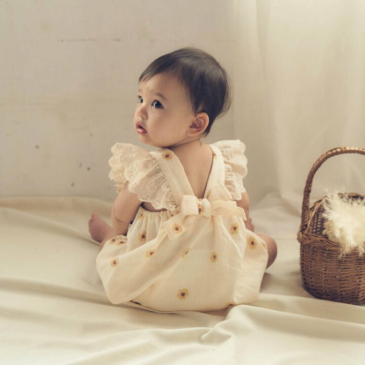 楽天市場 Sale Off ひまわり デイジー柄ロンパス 女の子 Apreslescours アプレレクール 子供服 キッズ ベビー 花柄 レース フリル ロンパース かわいい エフオー Fo V サービス不可 キャンセル 別注文同梱 返品 内容変更 F O Online Store