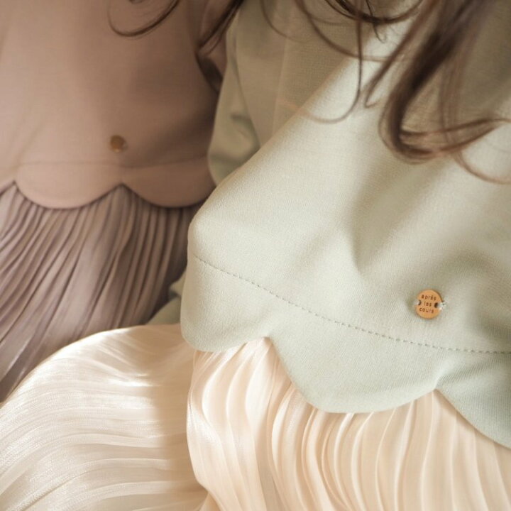 楽天市場 Web限定 スカラップサテンドッキングワンピース 女の子 Apreslescours アプレレクール 子供服 キッズ ベビー ワンピース 長袖 秋 秋物 新作 エフオー Fo V F O Online Store 楽天市場店