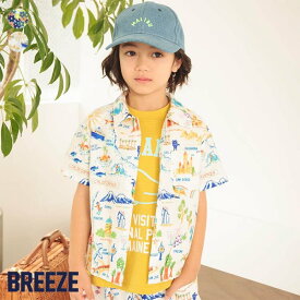 【新作】【リンク】サマーシャツ ▽▽ 男の子 BREEZE ブリーズ 子供服 ブランド キッズ ベビー 半袖シャツ ブラウス おしゃれ かっこいい 夏服 夏 夏物 エフオー FO △△ j209034