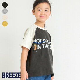 【SALE_25%OFF_新規】ラグランジャンクフードTシャツ ▽▽ 男の子 女の子 BREEZE ブリーズ 子供服 ブランド キッズ ベビー 半袖 Tシャツ トップス おしゃれ かっこいい 夏服 夏 夏物 エフオー FO △△ j207034［返品不可］