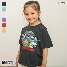 【6色展開】WEB限定_ディズニーキャラクターTシャツ ▽▽ 女の子 男の子 BREEZE ブリーズ 子供服 ブランド キッズ ベビー 半袖 Tシャツ トップス おしゃれ かっこいい 夏服 夏 夏物 エフオー FO △△ j207654