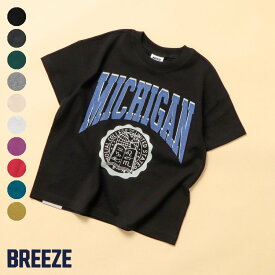 【10色展開】WEB限定_カレッジTシャツ ▽▽ 男の子 女の子 BREEZE ブリーズ 子供服 ブランド キッズ ベビー 半袖 Tシャツ トップス おしゃれ かわいい かっこいい 夏服 夏 夏物 エフオー FO △△ j207934