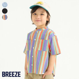 【SALE_13%OFF_6/3(月)お昼12:59まで】【4色展開】スタンダードシャツ ▽▽ 男の子 BREEZE ブリーズ 子供服 ブランド キッズ ベビー 半袖シャツ ブラウス おしゃれ かっこいい 夏服 夏 夏物 エフオー FO △△ j309014［返品不可］