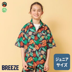 【ジュニアサイズ】WEB限定_ジュニアセットアップ布帛シャツ ▽▽ 男の子 BREEZE ブリーズ 子供服 ブランド キッズ ベビー 半袖シャツ ブラウス おしゃれ かっこいい 夏服 夏 夏物 エフオー FO △△ j309924