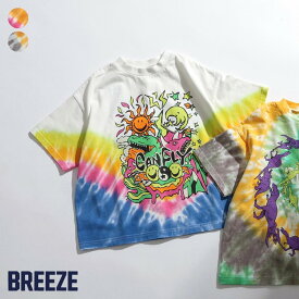 【SALE_30%OFF_6/11(火)深夜1:59まで】【光るオレ！】タイダイサイケTシャツ ▽▽ 男の子 女の子 BREEZE ブリーズ 子供服 ブランド キッズ ベビー 半袖 Tシャツ トップス おしゃれ かっこいい 夏服 夏 夏物 エフオー FO △△ j307314［返品不可］