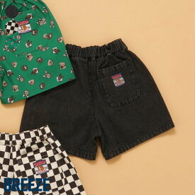 【3点以上で10%OFF】【SALE_43%OFF_8/12(火)午前9:59まで】wonderful_ハーフパンツ ▽▽ 綿100% 男の子 BREEZE ブリーズ 子供服 キッズ ベビー 半ズボン ボトムス チェック柄 デニム かっこいい 夏服 夏物 エフオー △△ j223835［返品不可］