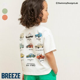 【3点以上で10%OFF】【SALE_50%OFF】NISSAN×スイミー_3色3柄Tシャツ ▽▽ 綿100% 男の子 BREEZE ブリーズ 子供服 キッズ ベビー 日産 半袖 トップス 車 パトカー 夏服 夏物 エフオー FO △△ j307825［返品不可］
