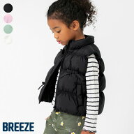 【SALE_50%OFF】シャーリングリボン中綿ベスト ▽▽ 女の子 BREEZE ブリーズ 子供服 キッズ ベビー アウ…