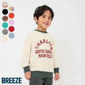 WEB限定_イロイロロゴトレーナー ▽▽ 男の子 女の子 ユニセックス BREEZE ブリーズ 子供服 キッズ ベビー スウェット トップス 長袖 通園通学 プチプラ 秋 エフオー FO △△ j411855