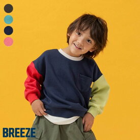 【メルマガ】【10％OFFクーポン】【SALE_50%OFF_1/29(木)午前9:59まで】あったかレイヤード風トレーナー ▽▽ 女の子 男の子 BREEZE ブリーズ 子供服 キッズ ベビー スウェット トップス 長袖 おしゃれ 冬 エフオー FO △△ j511105［返品不可］