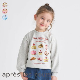 GIRLS転写モチーフトレーナー ▽▽ 女の子 アプレレクール 子供服 キッズ ベビー スウェット トップス 長袖 通園通学 プチプラ かわいい 冬 エフオー FO △△ v511805