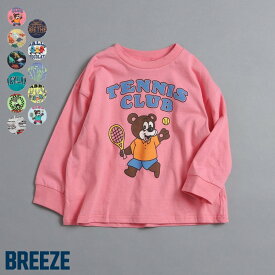 【新作】WEB限定_イロイログラフィックTシャツ ▽▽ 綿100% 女の子 男の子 BREEZE ブリーズ 子供服 キッズ ベビー トップス ロンT 長袖 通園通学 プチプラ ジュニア 春 エフオー FO △△ j106936