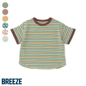 【28h限定クーポン】【新作】【リンク】イロイロ総柄Tシャツ(セットアップ可) ▽▽ 男の子 BREEZE ブリーズ 子供服 キッズ ベビー トップス 半袖 通園通学 プチプラ 夏 エフオー FO △△ j307086