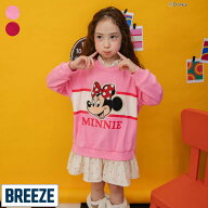 【新作】ディズニーキャラクター_/_サガラワッペントレーナーワンピ ▽▽ 女の子 BREEZE ブリーズ 子供服…