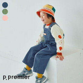 【SALE_30%OFF】デニム・カラーツイルオーバーオール ▽▽ 男の子 女の子 ユニセックス p.premier プルミエ 子供服 キッズ ベビー サロペット おしゃれ かわいい 春 エフオー FO △△ p119016［返品不可］