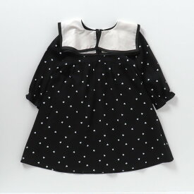 【CP】【SALE_10%OFF】WEB限定_ラッフルベルスリーブワンピース ▽▽ 女の子 アプレレクール 子供服 ブランド キッズ ベビー ワンピース 長袖 かわいい 秋服 秋 秋物 エフオー FO △△ v417913［返品不可］