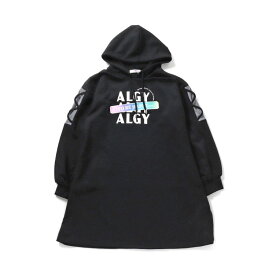 【SALE_49%OFF】袖クロスフードワンピ ▽▽ 女の子 ALGY アルジー 子供服 ブランド キッズ ベビー ワンピース 長袖 フード パーカー おしゃれ かわいい 春服 春 春物 エフオー FO △△ g117914［返品不可］